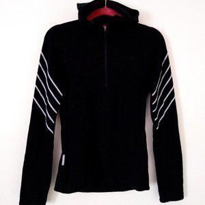 Icebreaker merino wool mid-layer sweater with hood